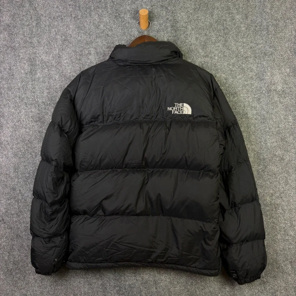 The North Face Nuptse 700 Puffer Jacket Mens L Black Down Insulated Ripstop Coat